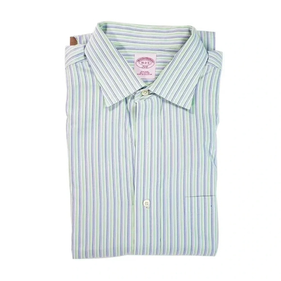 Brooks Brothers Striped Button Down 16 - Picture 1 of 3